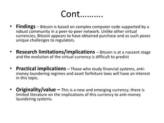 Bitcoin presentation slides | PPTX