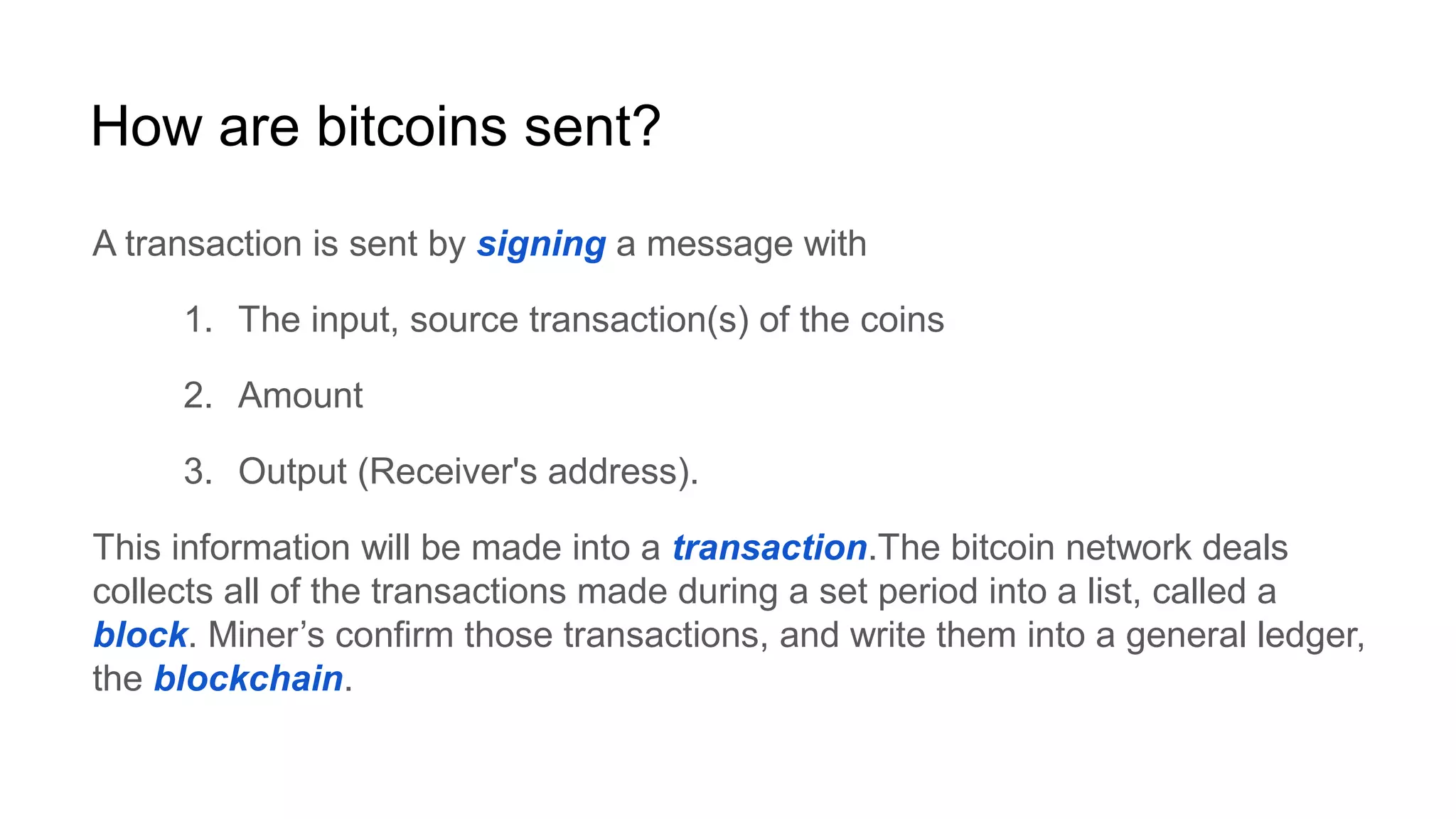 A primer on Bitcoin Technology | ODP