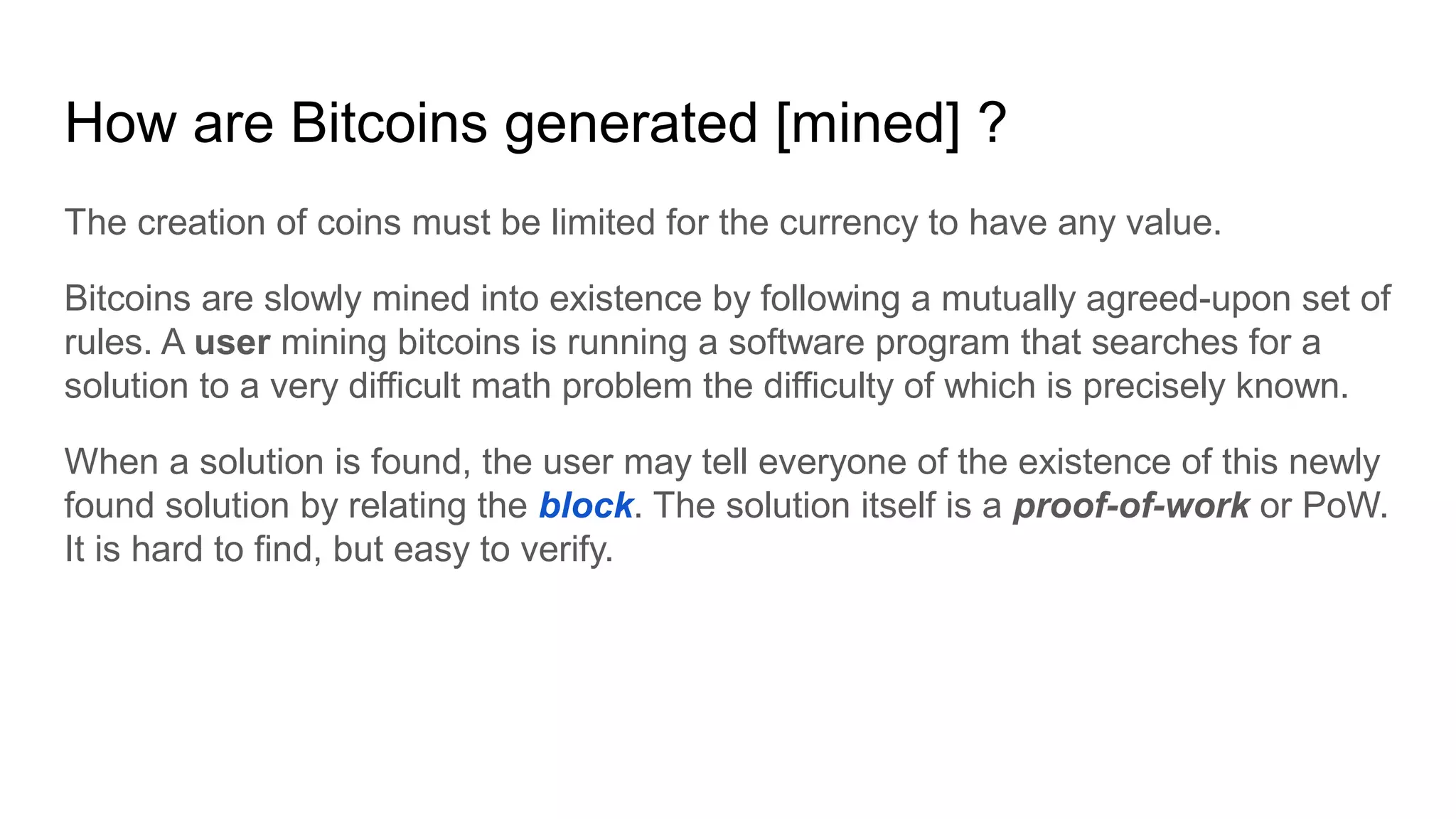 A primer on Bitcoin Technology | ODP