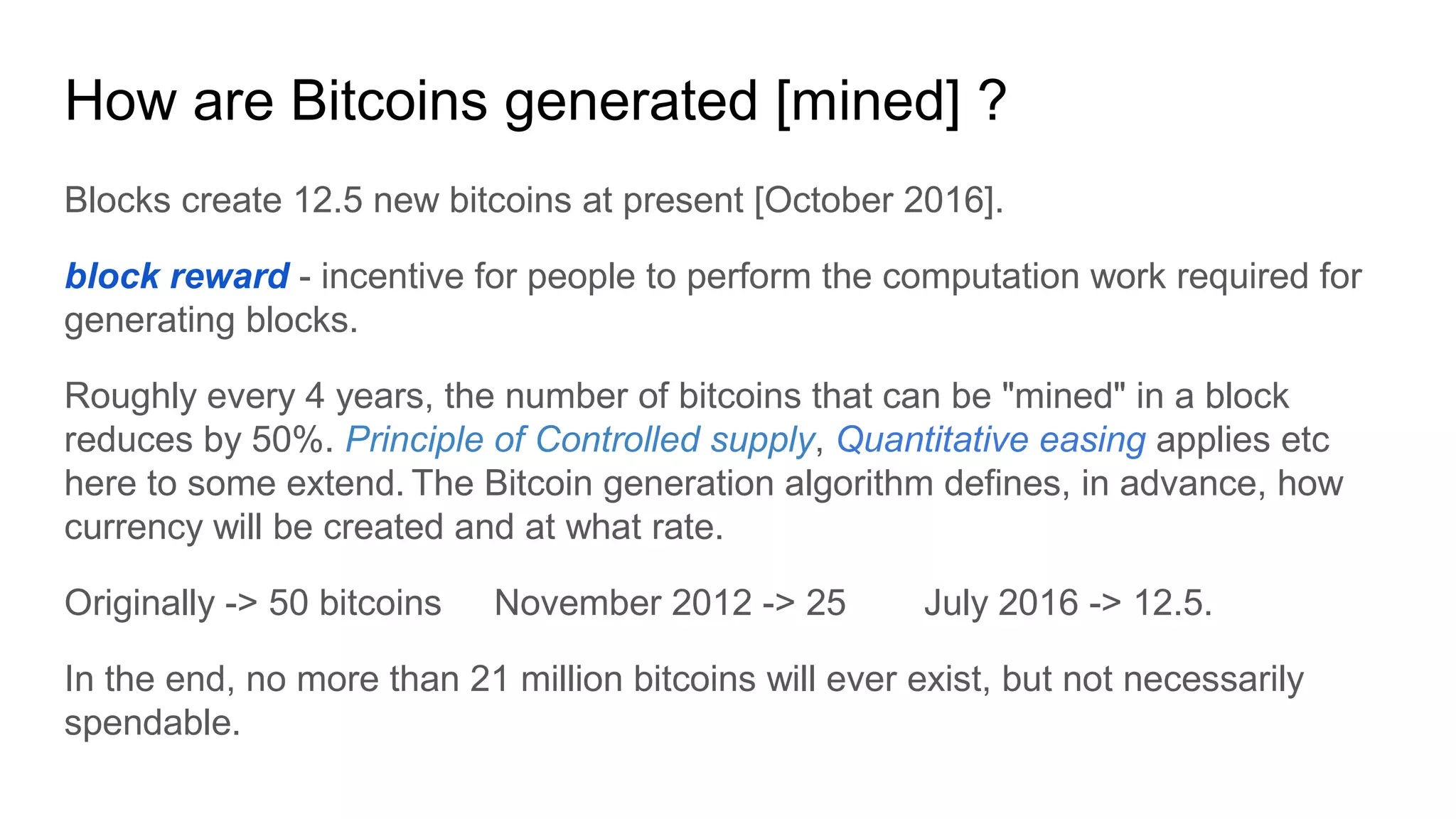 A primer on Bitcoin Technology | ODP