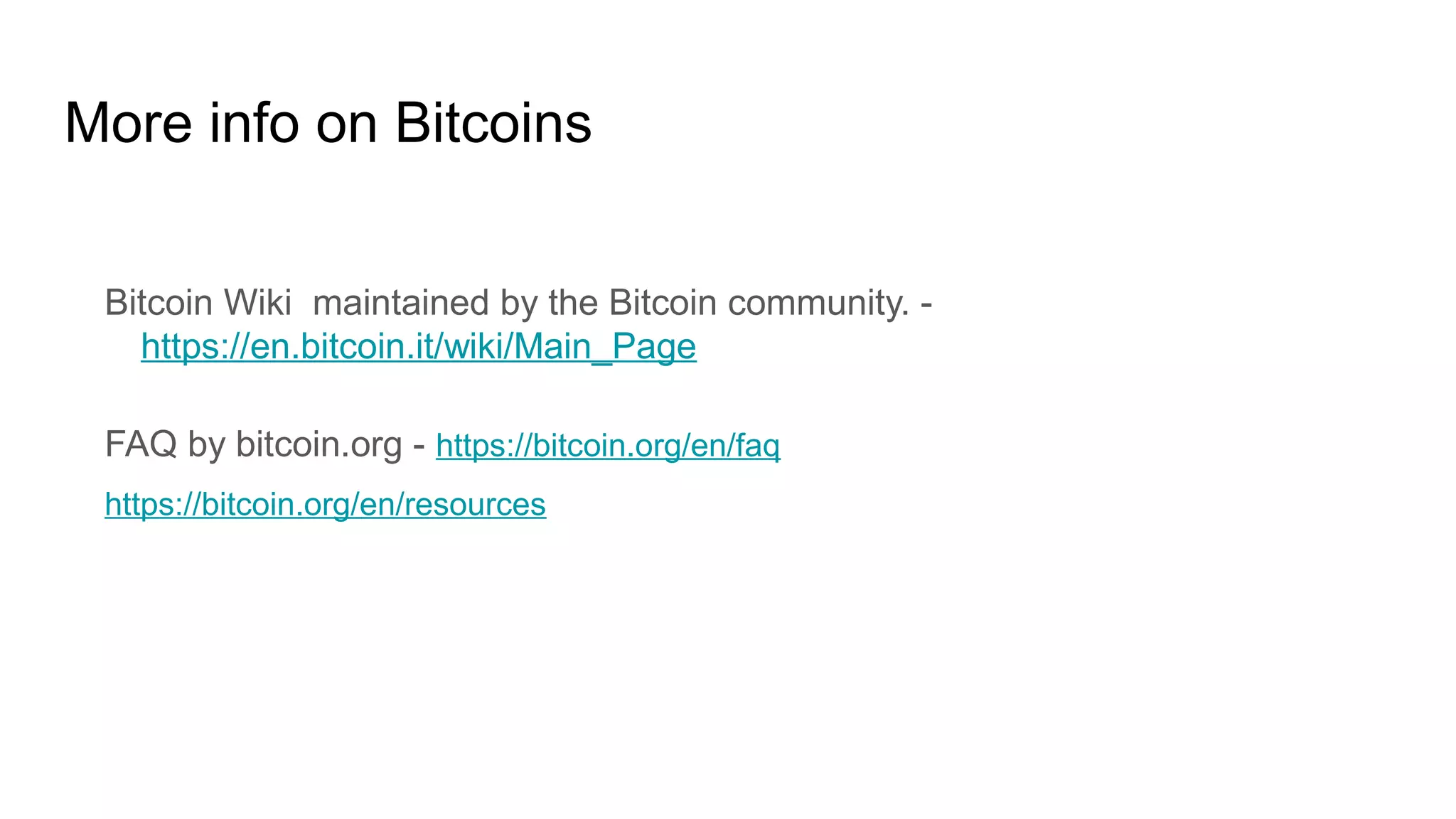 A primer on Bitcoin Technology | ODP