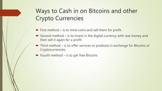 Bitcoins - A Primer on Bitcoins & Digital Currencies by Ankur Vats
