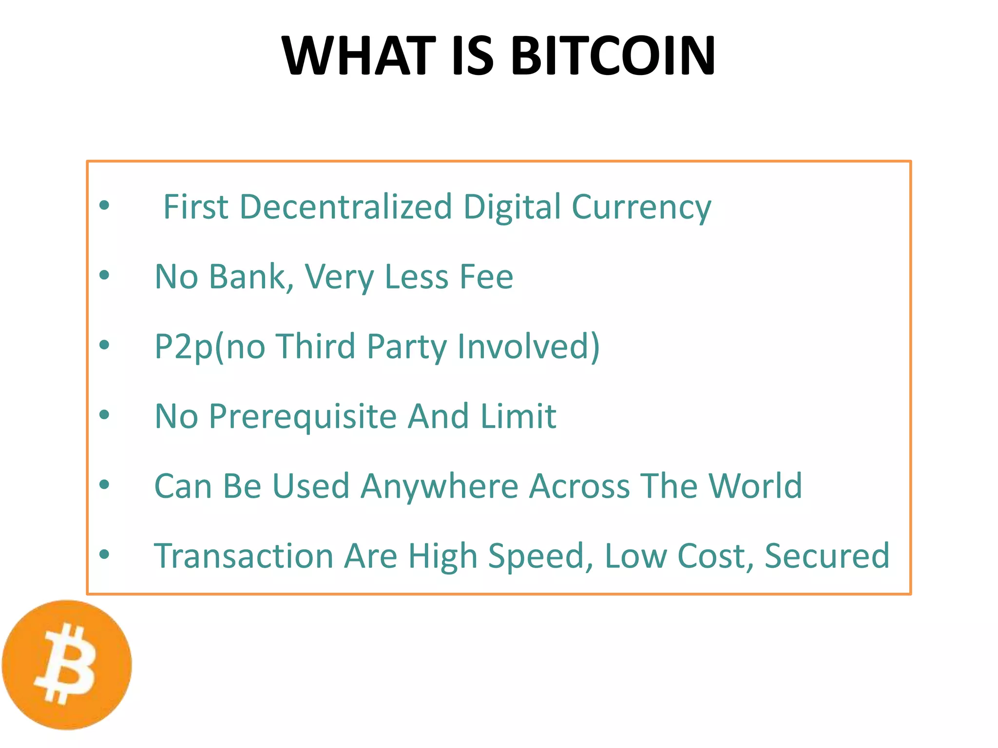 Bitcoin: A Peer-to-Peer Electronic Cash System | PPTX