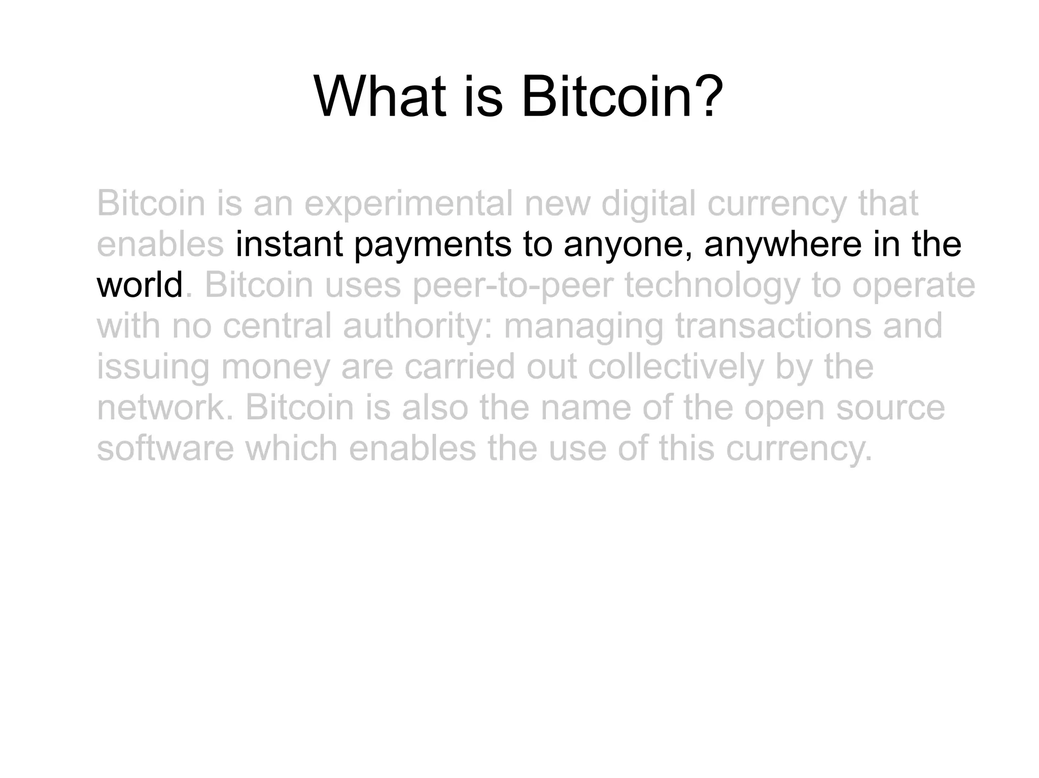 Bitcoin Talk at Rainbow | ODP