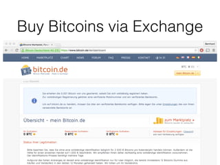 Buy Bitcoins via Exchange
 