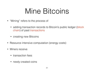 Bitcoin - Introduction, Technical Aspects and Ongoing Developments