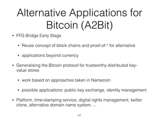 Bitcoin - Introduction, Technical Aspects and Ongoing Developments