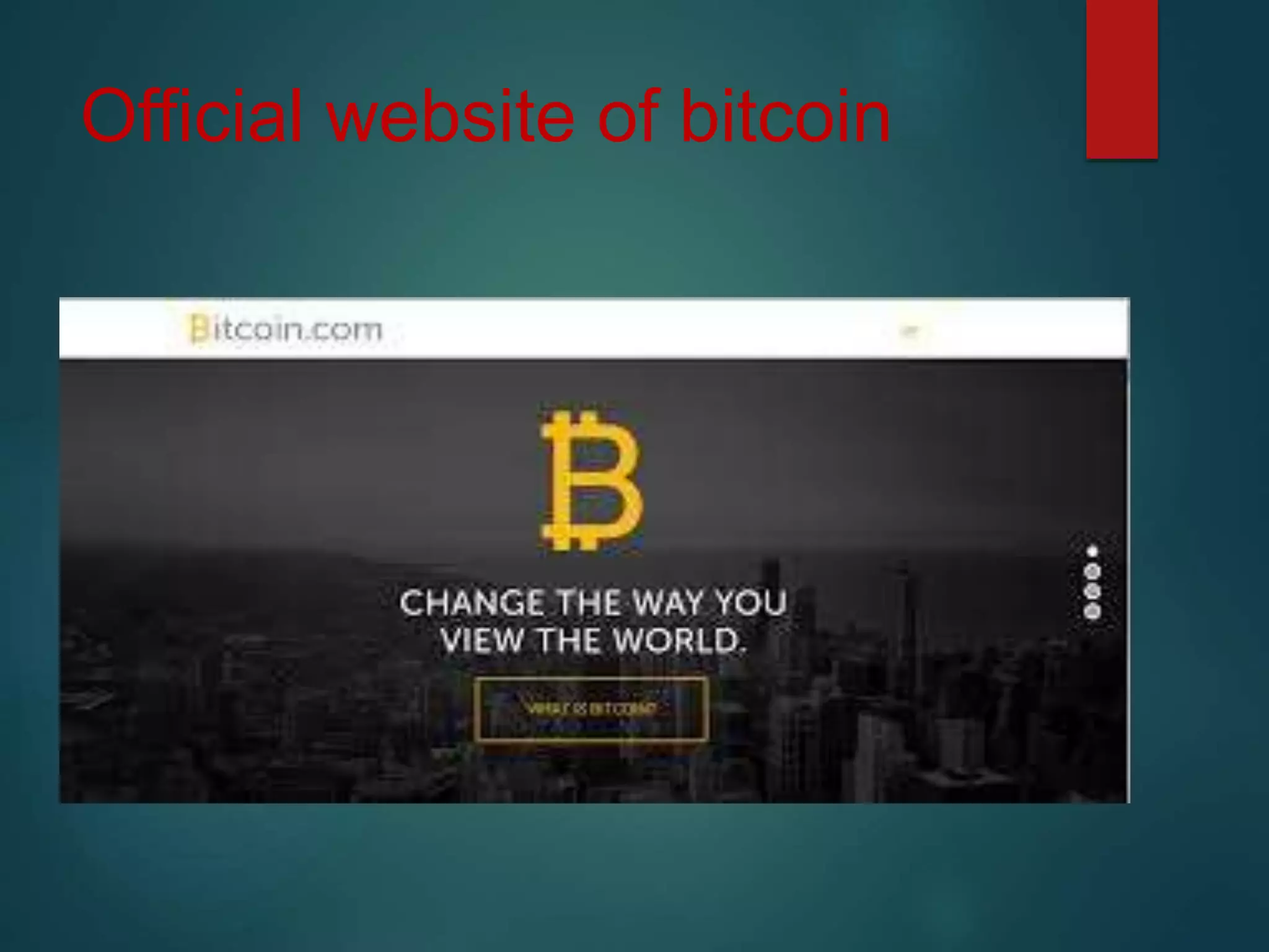 Official website of bitcoin
 