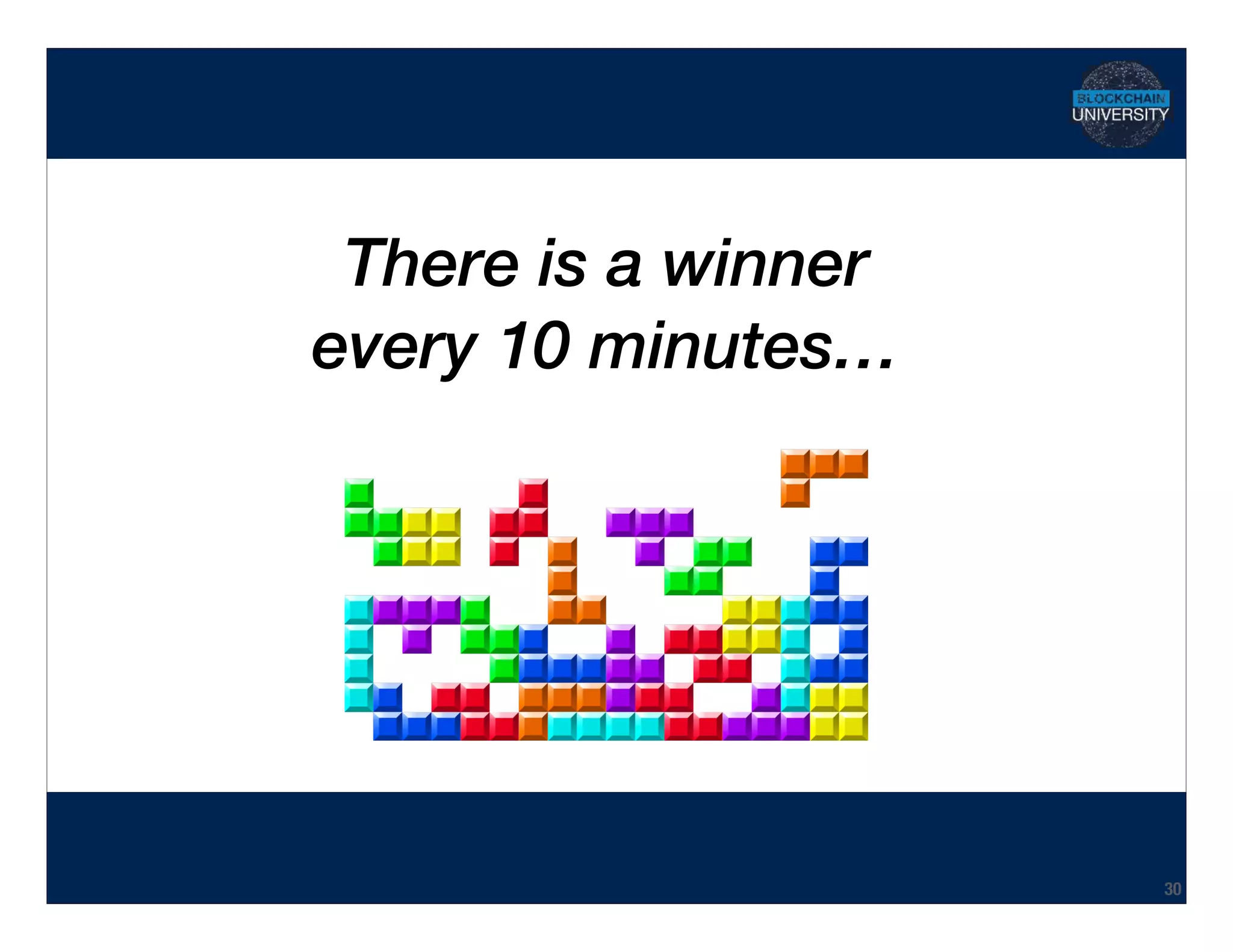 Hidden Transcript
There is a winner 
every 10 minutes…
30
 