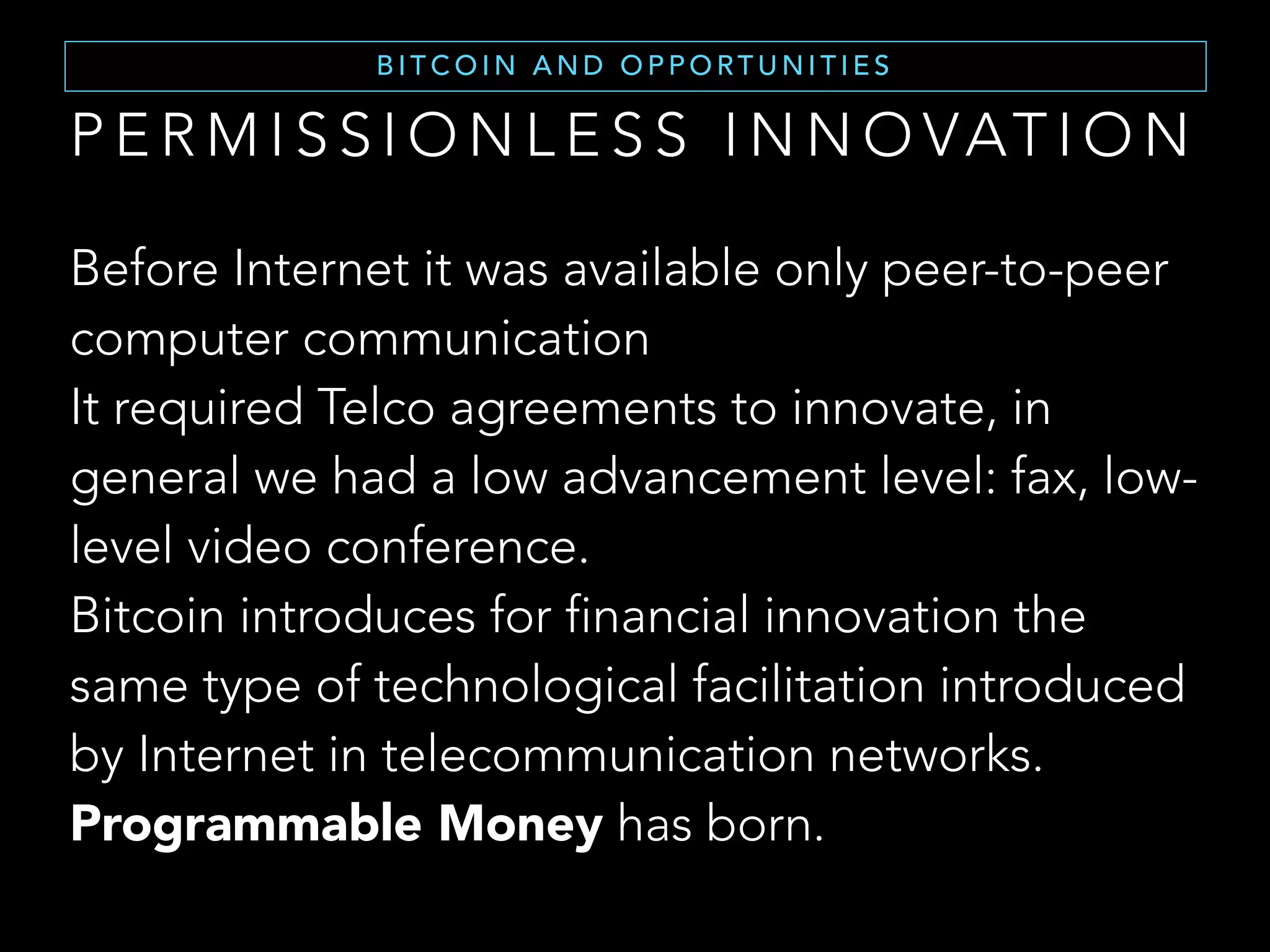 T H E C U R R E N C Y
S O M E N U M B E R S ( 2 )
• The block reward is halved every ~4years (or 210 000 blocks).
• Currently in 3rd reward era out of 34 (rewards end at 2140).
• 1BTC ~ €540 on online exchanges.
(At time of writing, October 2016)
 