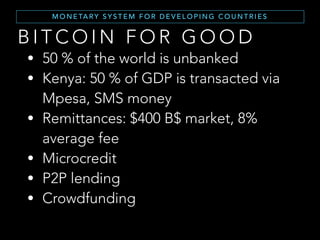 W H O I N V E N T E D T H E B I T C O I N ?
A B I T O F H I S T O RY ( 1 )
Satoshi Nakamoto, in 2008 publishes a white paper, Bitcoin: a
Peer-to-Peer Electronic Cash System via The Cryptography
Mailing List.
In 2009-2011 he wrote a lot of posts (80000 words, the size of a
novel) in flawless english with British colloquialisms (aside only
the first post where he used American spellings).
 