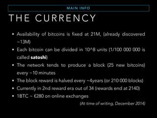 T H E C U R R E N C Y
W H AT I S M O N E Y ( 1 )
Aristotle definition of Money
• Durability: money must stand the test of time and the
elements. It must not fade, corrode, or change through
time.
• Portability: money must be able to hold a high
amount of worth, relative to its size and weight.
• Divisibility: easy to separate and recombine without
affecting its fundamental characteristics.
• Value: any good money would have intrinsic value,
without ties to any other object to support its worth.
 