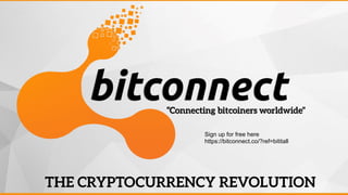 Sign up for free here
https://bitconnect.co/?ref=bititall
 
