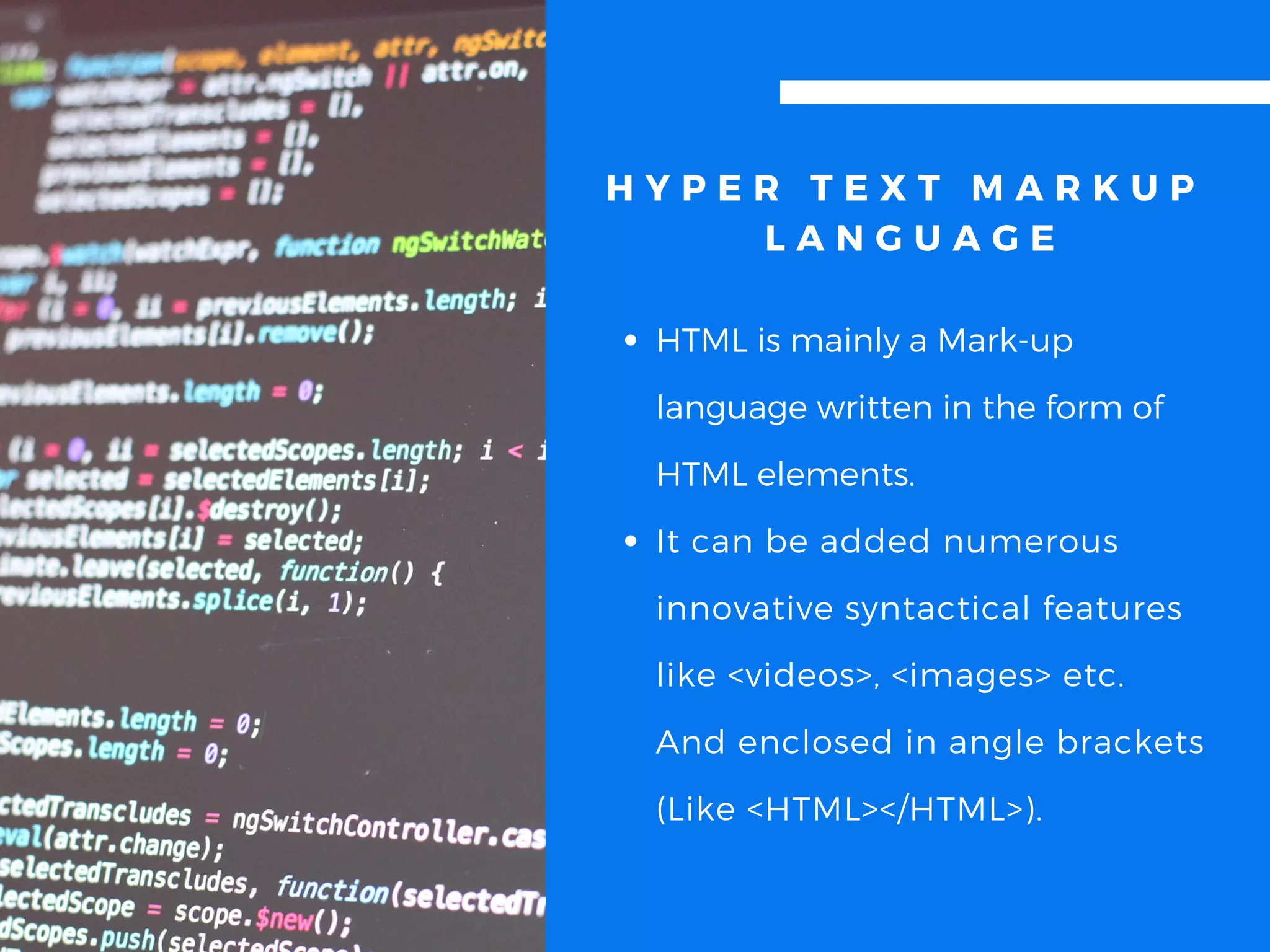 Role Of Html In Web Role Of Html In Web
