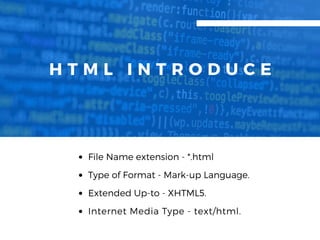 Role of html in web development | PPT