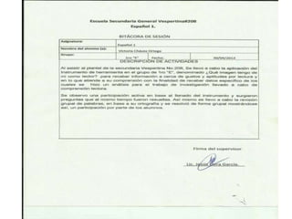 Bitácoras de sesiones de clase