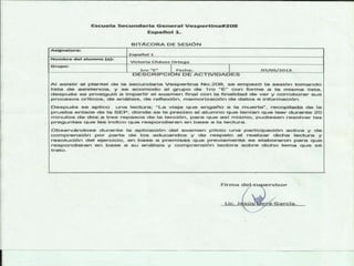 Bitácoras de sesiones de clase