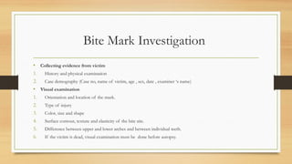 Bitr Sign Radiology BITE MARK IN FORENSIC ODONTOLOGY , DEPARTMENT OF ORAL MEDICINE AND ...