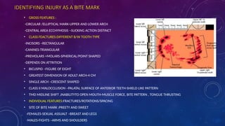 Bite marks in forensic odontology- OMandOR | PPTX