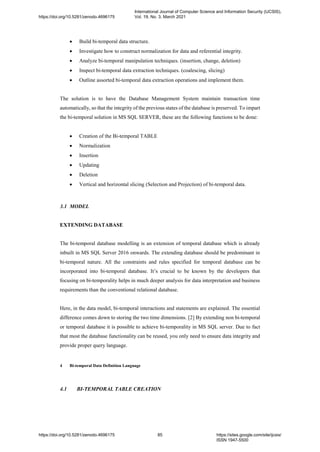 BI-TEMPORAL IMPLEMENTATION IN RELATIONAL DATABASE MANAGEMENT SYSTEMS ...
