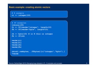 Managing large datasets in R – ff examples and concepts | PPT