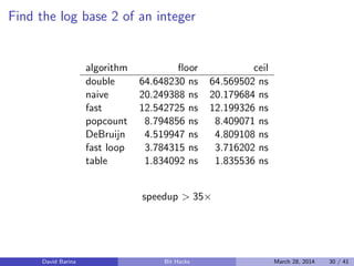 Bit Twiddling Hacks: Integers | PDF