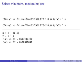 Bit Twiddling Hacks: Integers | PDF