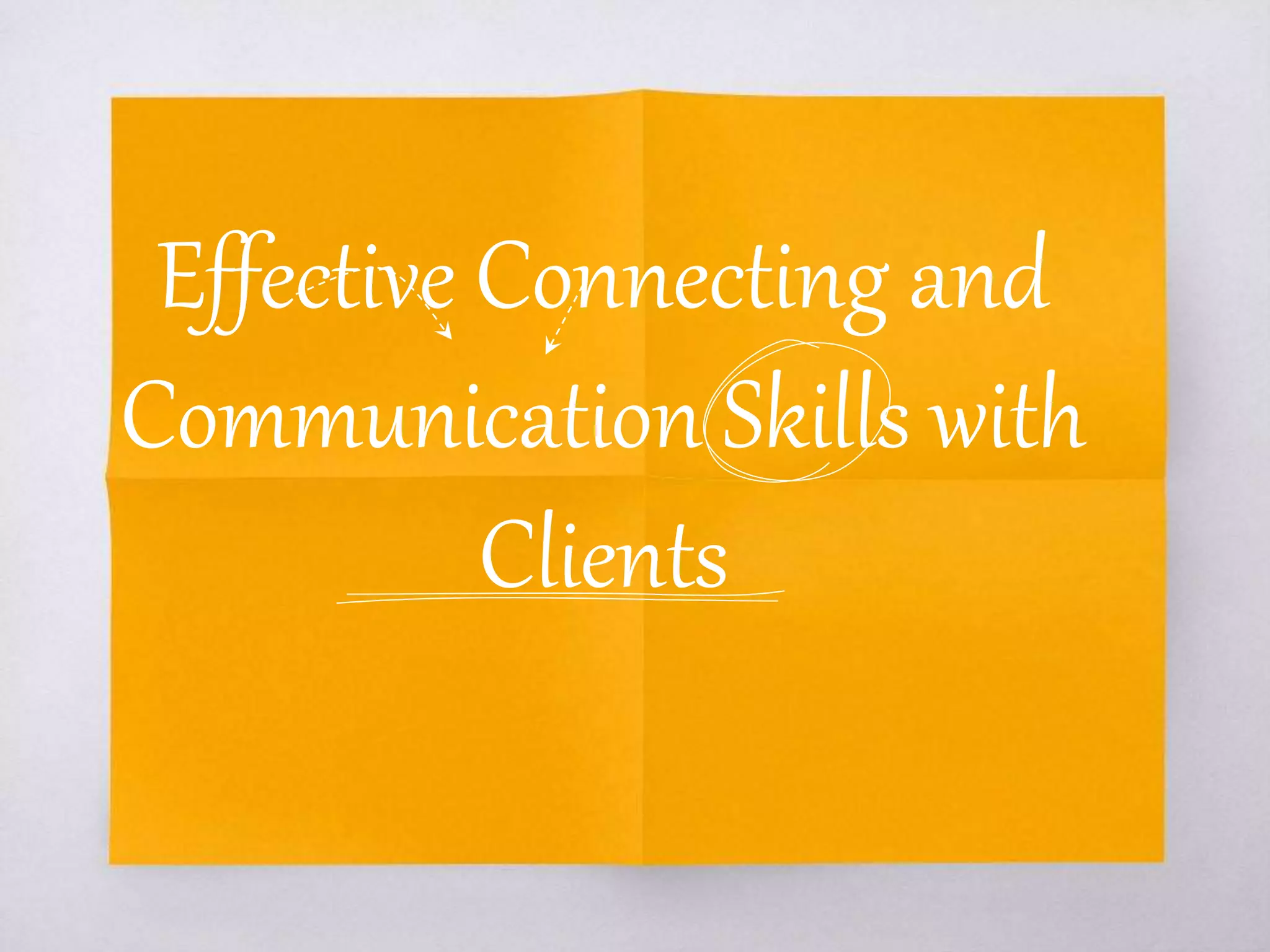 Communication Skills with Clients | PPTX