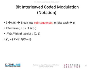  uses bit-interleavers for all the bits of a symbol