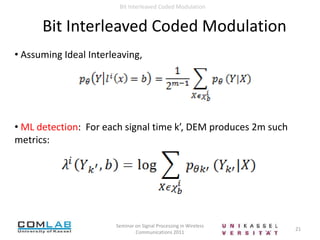  number of bit-interleavers equals to the number of bits assigned to one non-binary codeword