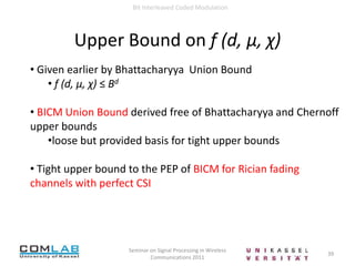  A stationary finite-memory vector channel whose transition probability density function pƟ(y|x), x,y ϵCN may depend on a vector parameter Ɵ