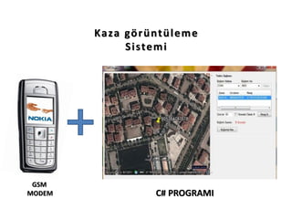 Kaza görüntüleme
Sistemi
GSM
MODEM C# PROGRAMI
 