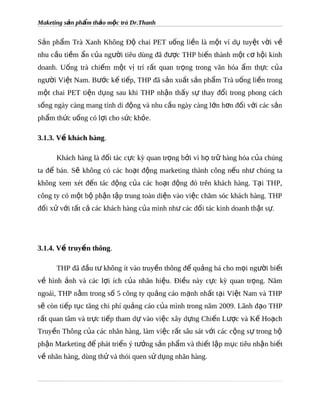 Bài tiểu luận marketing marketing sản phẩm trà thảo mộc dr.thanh