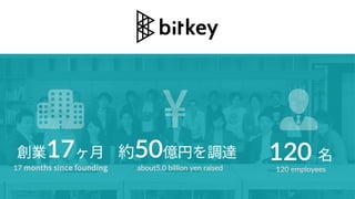 I17? s50|Ҥ{_ 120 
17 months since founding about5.0 billion yen raised 120 employees
 