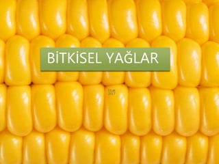 BİTKİSEL YAĞLAR
Ocak
2017
 