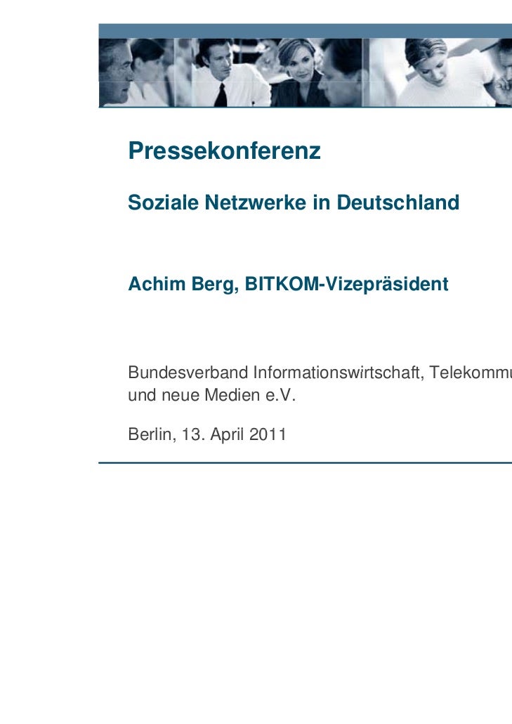 Bitkom Soziale Netzwerke In Deutschland