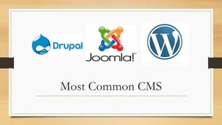 Most Common CMS
 