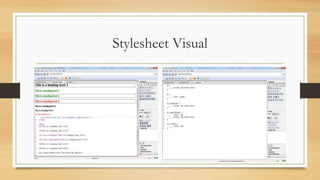Stylesheet Visual
 