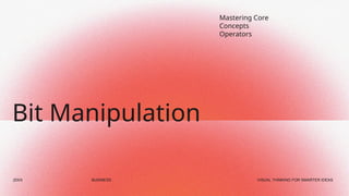 Bit Manipulation Leetcode Data Structures & Algorithms | PPTX