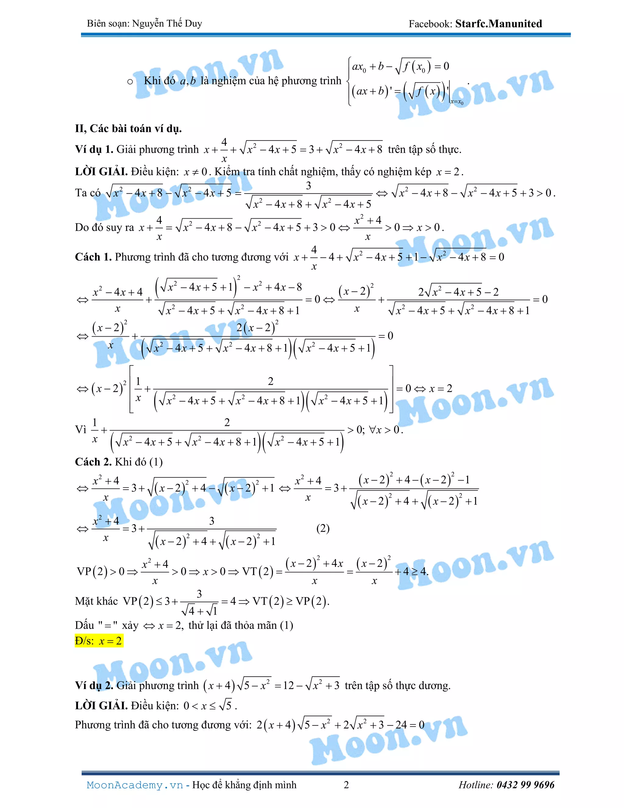 Bài toán nghiệm_kép | PDF