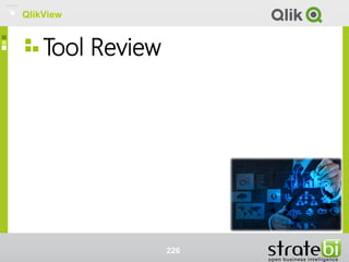 QlikView
Tool Review
226
QlikView
 