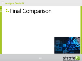 Final Comparison
Analysis Tools BI
295
 