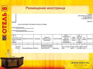 Размещение иностранца Выгрузка данных об иностранце в АС ПСОУ Справочник  «клиент»- иностранец 