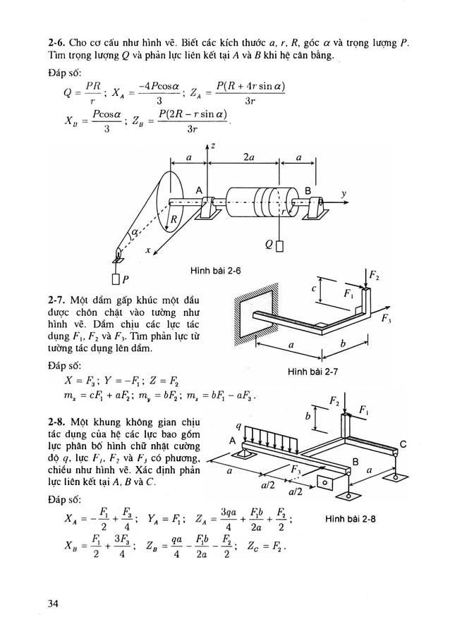 Bài tập Cơ học kỹ thuật - Nguyễn Phong Điền (chủ biên) và các tác giả ...