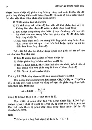 Bài tập kỹ thuật phản ứng