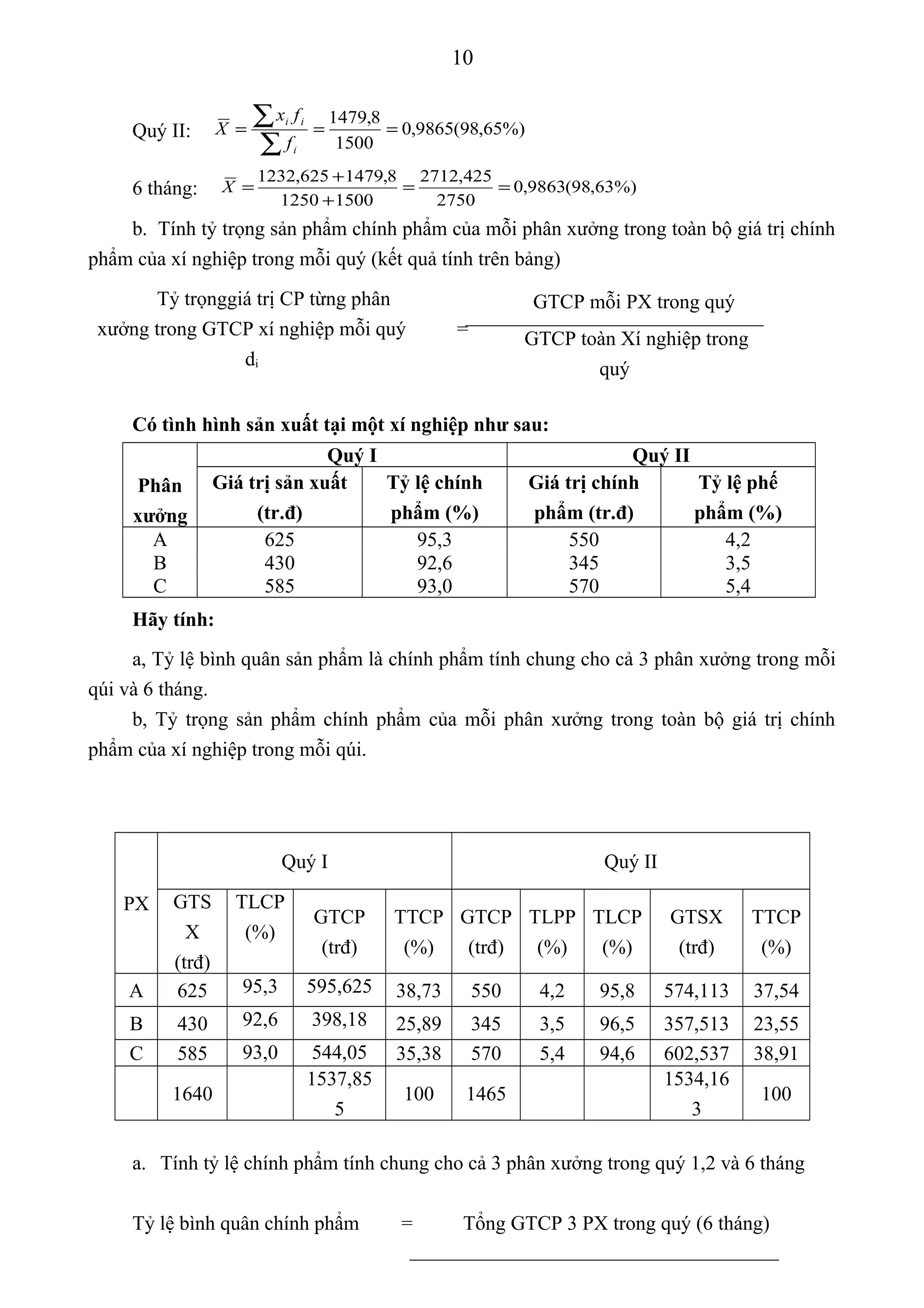 Bài tập nguyên lý thống kê có đáp án (1) | DOC