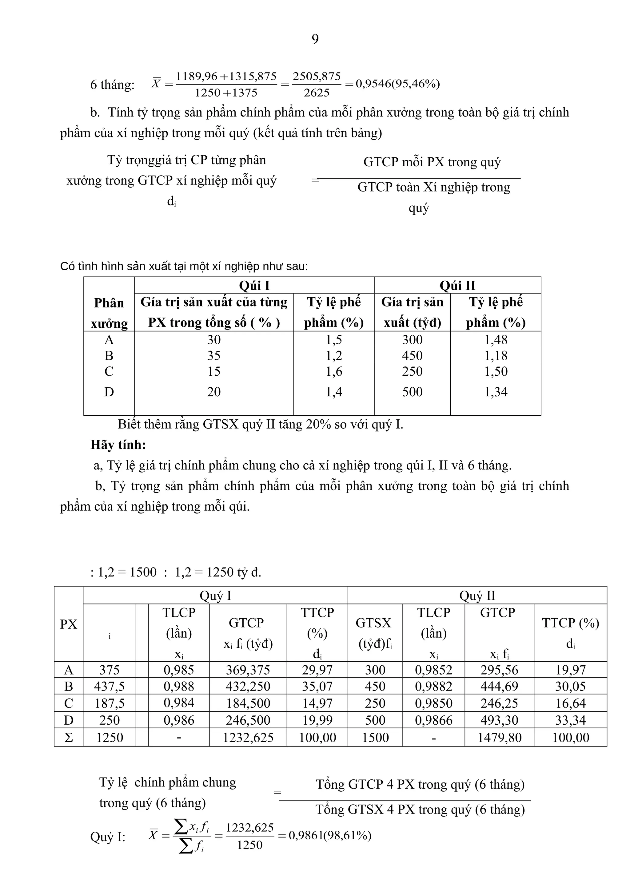 Bài tập nguyên lý thống kê có đáp án (1) | DOC