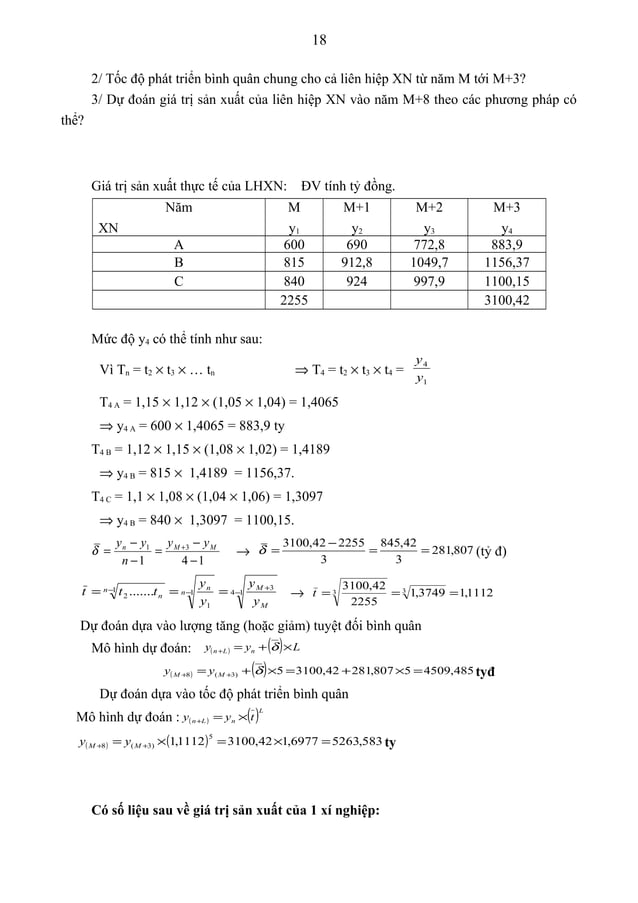 Bài tập nguyên lý thống kê có đáp án (1) | DOC