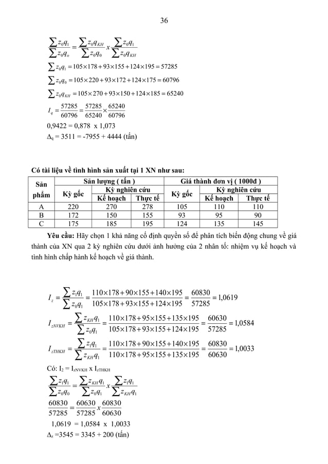 Bài tập nguyên lý thống kê có đáp án (1) | DOC