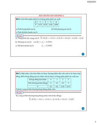 Comprehensive Probability and Statistics Exercises with Solutions | PDF